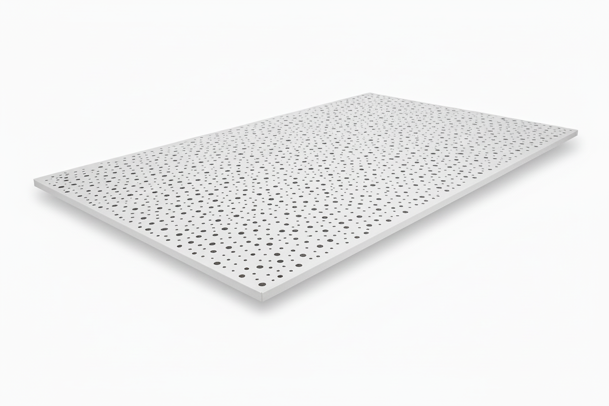 Delta perforated board with clean beveled edges