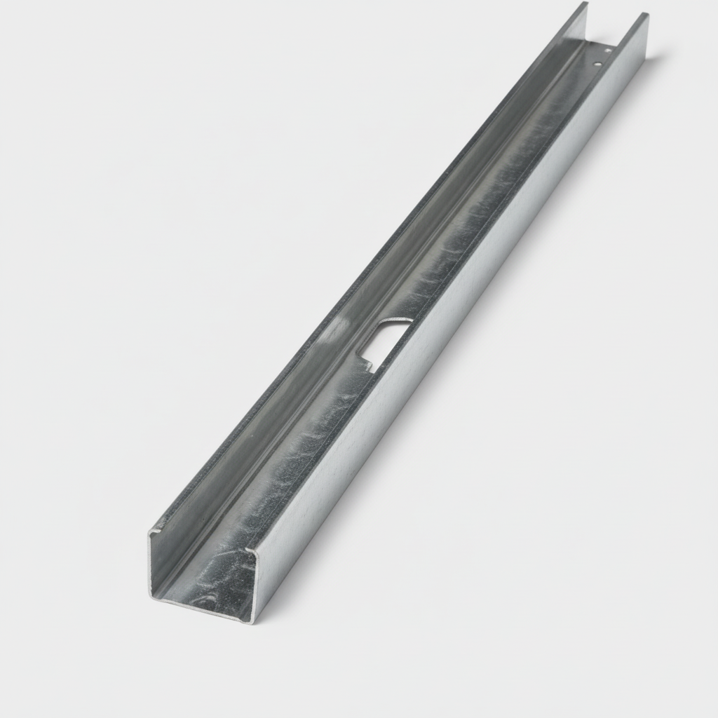 MONTANTE U-channel profile side view - gray background